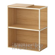 Комбинация для хранения,верхняя панель, бамбук, белый ИКЕА фотография
