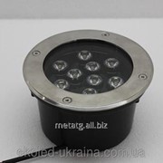 Грунтовый светодиодный светильник 9W RGB фото