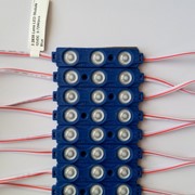 Светодиодный модуль SMD 2835 синие с линзой, 0.72Ват, 3 LED фото