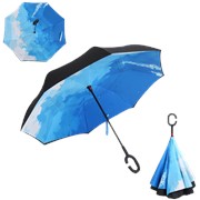 Зонт наоборот Light PEACE голубой