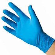 Синие перчатки нитрил G размер 10 фото
