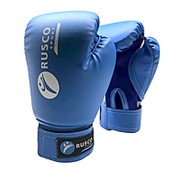 Перчатки боксерские Rusco, 8oz, к/з, (Синий, 9848)