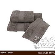 Набор полотенец для ванной в подарочной упаковке 32х50, 50х100, 75х150 Soft Cotton DELUXE хлопковая махра кофейный фото
