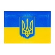Шильда Прапор України з тризубом фотография