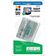 Чистящий набор ColorWay (CW-4111) компакт. микрофибра и спрей, код 25071 фото
