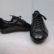Туфли 2154 Спортивные туфли из превосходной черной натуральной кожи.