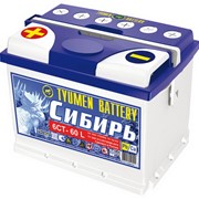 Аккумуляторная батарея свинцовая стартерная 6СТ-60L Сибирь фото
