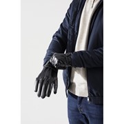Перчатки мужские, безразмерные, с утеплителем, цвет чёрный фото