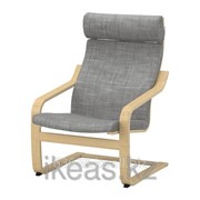 Подушка-сиденье на Кресло Исунда серый ПОЭНГ фотография