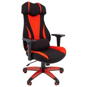 Компьютерное кресло Chairman game 14 чёрное/красное фото