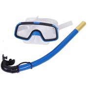 E33168 Набор для плавания детский маска+трубка ПВХ синий Спортекс фото