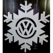 Снежинки из пенопласта, снежинки с логотипом фото