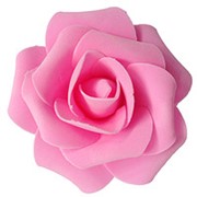 Декор свадебный Роза нежно-розовая 12см 1шт