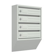 Вертикальный почтовый ящик Родонит-4, серый фото