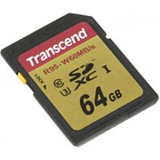 Карта памяти SD 64GB Class 10 U3 Transcend TS64GSDU3 фотография