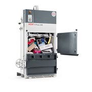 Вертикальный гидравлический пакетировочный пресс HSM V-press 605 ECO для пленки картона бумаги вторичного сырья