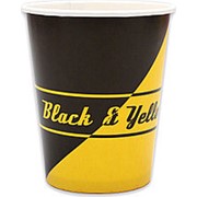Набор стаканов бумажных Miland “Black&Yellow“ 250 мл., 6 шт., СП-9693 фотография
