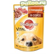 Pedigree - консервы с говядиной педигри для взрослых собак всех пород / пауч фото