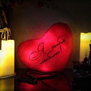 Светящаяся Подушка – Сердце «Я тебя люблю» фото