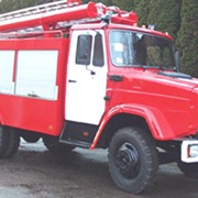 Автоцистерна пожарная АЦ-40(433371) модель 63Б.01 предназначена для доставки к месту пожара боевого расчета, средств пожаротушения и служит для тушения пожаров водой и воздушно - механической пеной. фотография