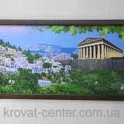 Картина Греция в деревянной рамке.