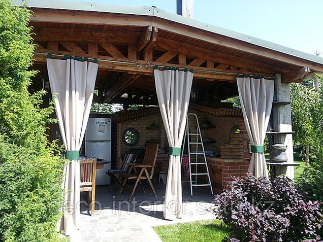 ПОШИВ ШТОР ДЛЯ БЕСЕДОК, ТЕРРАС www.decorshtor.kz в Алматы (Пошив тентов ...