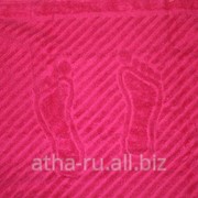Коврик махровый для ног (Розовый) фотография