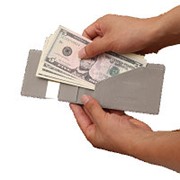 Творческие деньги клип мужчин пу кошелек небольшие красочные бумажник