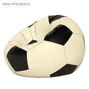 Кресло-мешок Мяч малый, ткань нейлон, цвет белый, черный фотография