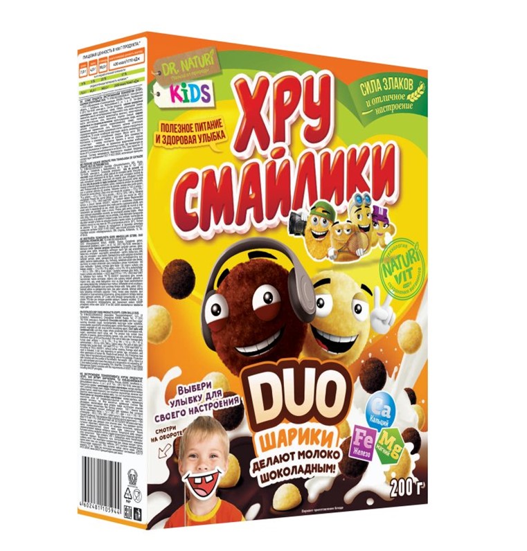 Dr.Naturi Кукурузные шоколадные шарики, 370гр в Челябинске (Хлопья ...