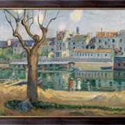 Картина Вид на набережной Пампонн, 1904, Лебаск, Анри фото