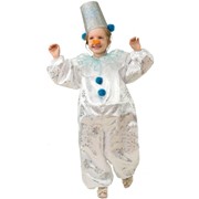 Карнавальный костюм для детей Батик Снеговичок Снежок детский, 30 (116 см) фото