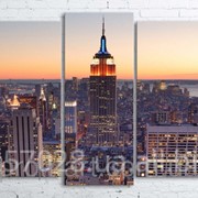 Модульна картина на полотні Нью-Йорк. Манхеттен код КМ100200(176)-072-1 фотография