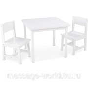 Набор мебели "Aspen" - стол+2 стула, White (белый)