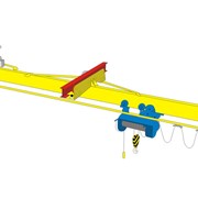 Кран мостовой электрический однобалочный подвесной двухпролетный г/п 1; 2; 3,2; 5; 10 тн фото