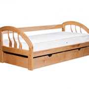 Кровать деревянная буковая серия Брандо 900 с ящиками фото
