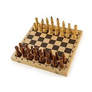 Шахматы гроссмейстерские в комплекте с доской Колорит фото