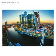 Картина- холст на подрамнике“Мегаполис с высоты“ 58*78см фото