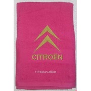 Полотенце 70х140 см махровое с логотипом Citroen фото