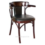 Венский деревянный стул-кресло Роза с мягкой спинкой фото