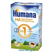 Смесь молочная Humana HA-1, 500г +LC-PUFA, пребиотик (с рождения) фото