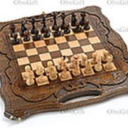 Шахматы + нарды резные “Узор“ 40, Karen Harutyunyan фото