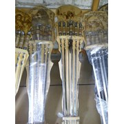 Наборы шампуров на деревянной подставке фото