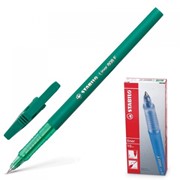Ручка шариковая STABILO “Liner“, ЗЕЛЕНАЯ, корпус зеленый, узел 0,7 мм, линия письма 0,3 мм, 808/36 фотография