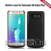 Чехол зарядка для Samsung Galaxy S6 Edge Plus Черный 4200 mAh 86891 фото