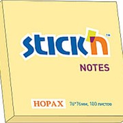 Бумага для заметок с клеевым краем STICK'N HOPAX , 76*76 мм, оранжевый, 100 л фото