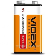 Батарейки Videx 6F22/9V крона