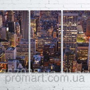 Модульна картина на полотні Нью-Йорк. Манхеттен код КМ80120-072-2 фото