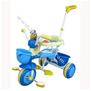 Велосипед трехколесный - С ИГРУШКОЙ (голубой) фото