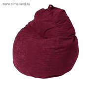 Кресло - мешок «Пятигранный», диаметр 82 см, высота 110 см, цвет бордовый фото